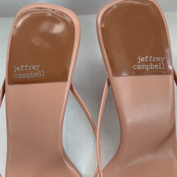 Jeffrey Campbell Nude Strappy Sandals Size 9 - Picture 2 of 15